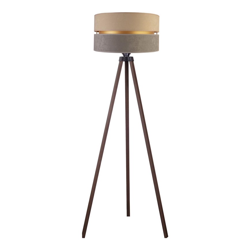 Duolla - Stehleuchte DUO 1xE27/60W/230V d 44 cm beige/grau/braun