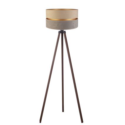 Duolla - Stehleuchte DUO 1xE27/60W/230V d 44 cm beige/grau/braun
