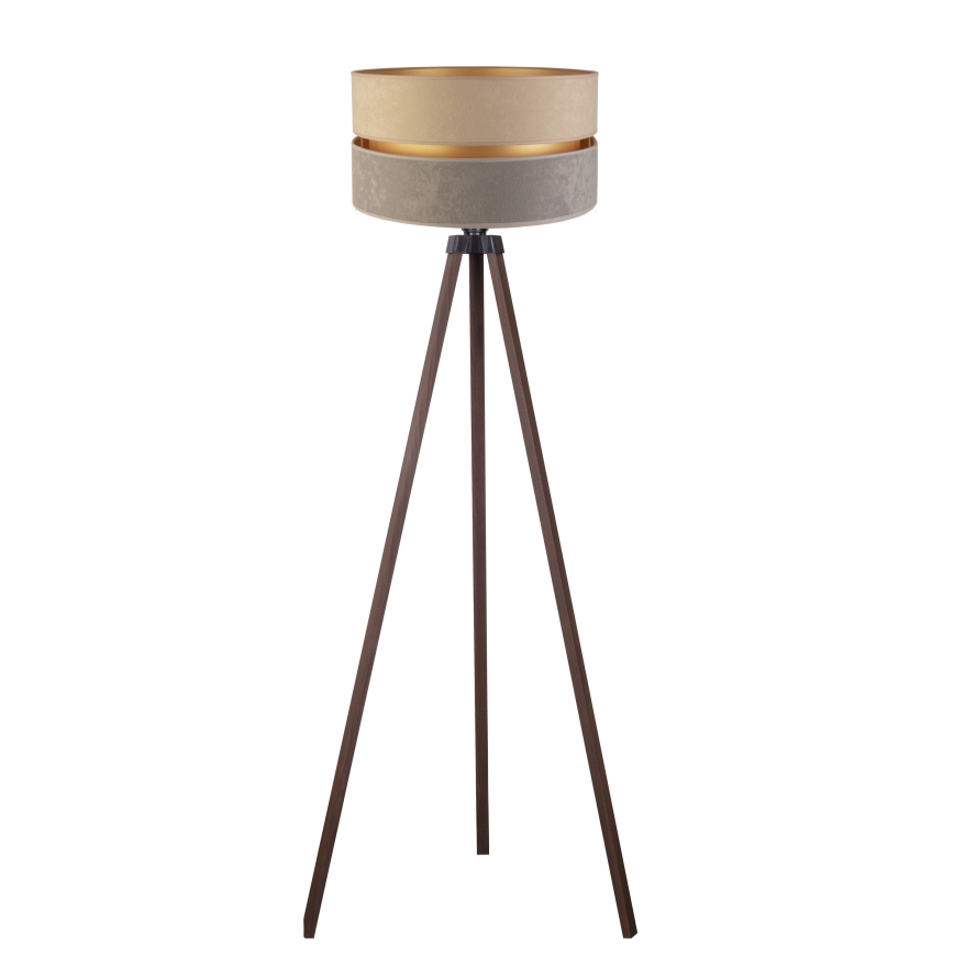 Duolla - Stehleuchte DUO 1xE27/60W/230V d 44 cm beige/grau/braun