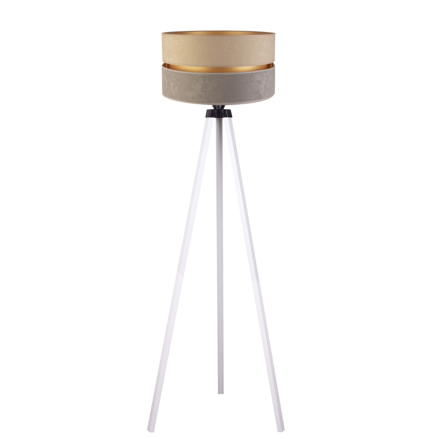 Duolla - Stehleuchte DUO 1xE27/60W/230V d 44 cm beige/grau/weiß