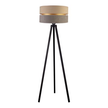 Duolla - Stehleuchte DUO 1xE27/60W/230V d 44 cm beige/grau/Wenge