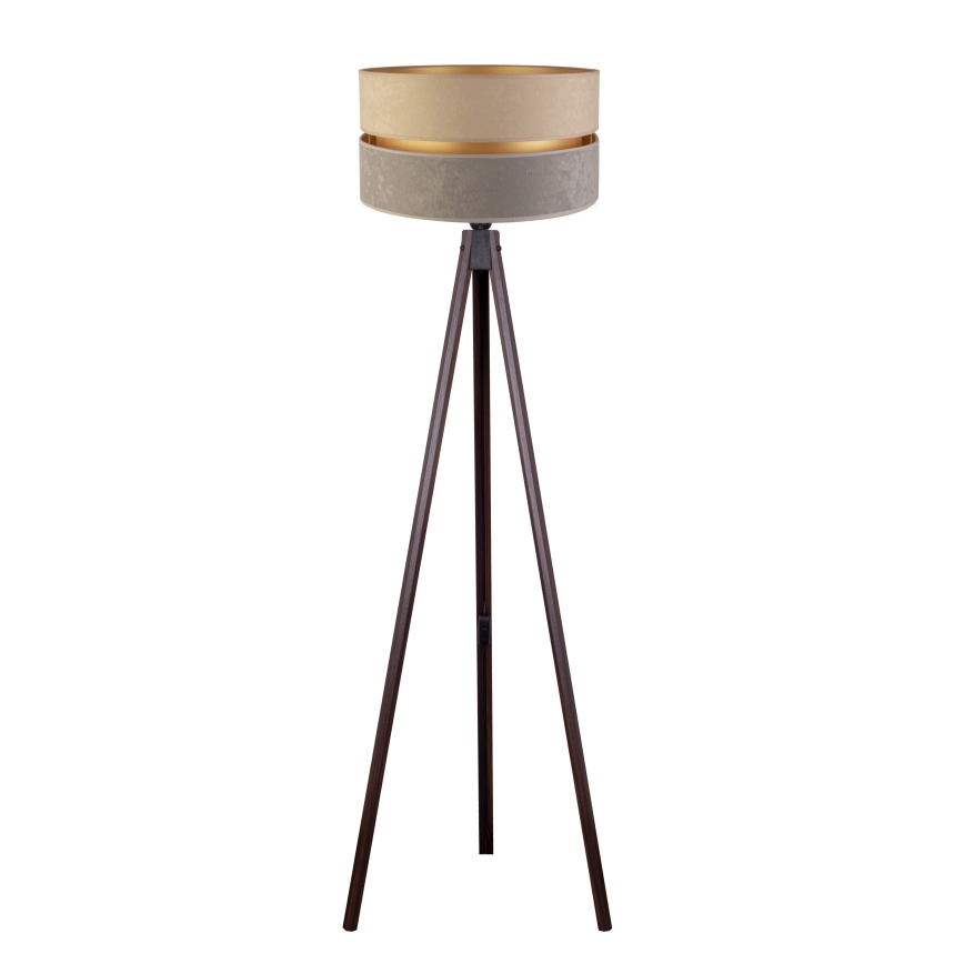 Duolla - Stehleuchte DUO 1xE27/60W/230V d 44 cm beige/grau/Wenge