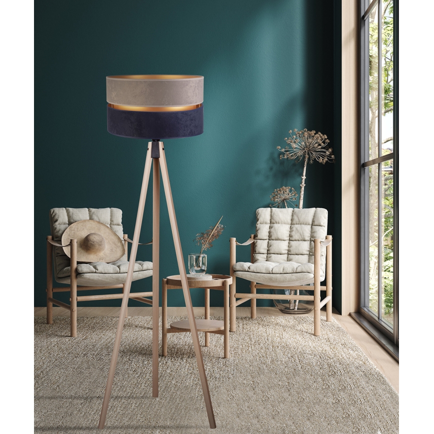 Duolla - Stehleuchte DUO 1xE27/60W/230V d 44 cm grau/blau/beige
