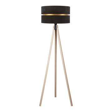 Duolla - Stehleuchte DUO 1xE27/60W/230V d 44 cm schwarz/beige