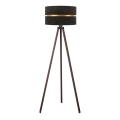 Duolla - Stehleuchte DUO 1xE27/60W/230V d 44 cm schwarz/braun