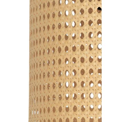 Duolla - Stehleuchte ROLLER 1xE27/15W/230V d 45 cm Rattan/schwarz