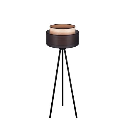 Duolla - Stehleuchte WOOD BOHO 1xE27/15W/230V d 45 cm schwarz/beige