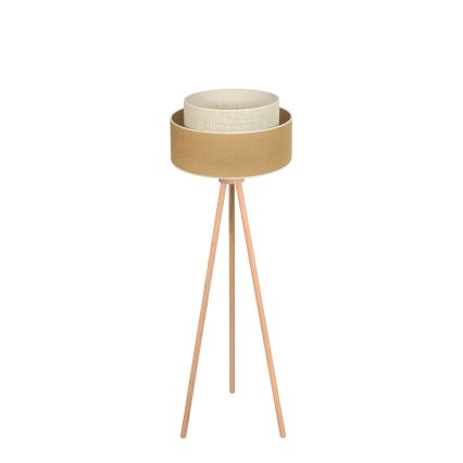 Duolla - Stehleuchte YUTE BOHO 1xE27/15W/230V d 45 cm braun/cremefarben