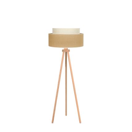 Duolla - Stehleuchte YUTE BOHO 1xE27/15W/230V d 45 cm braun/cremefarben