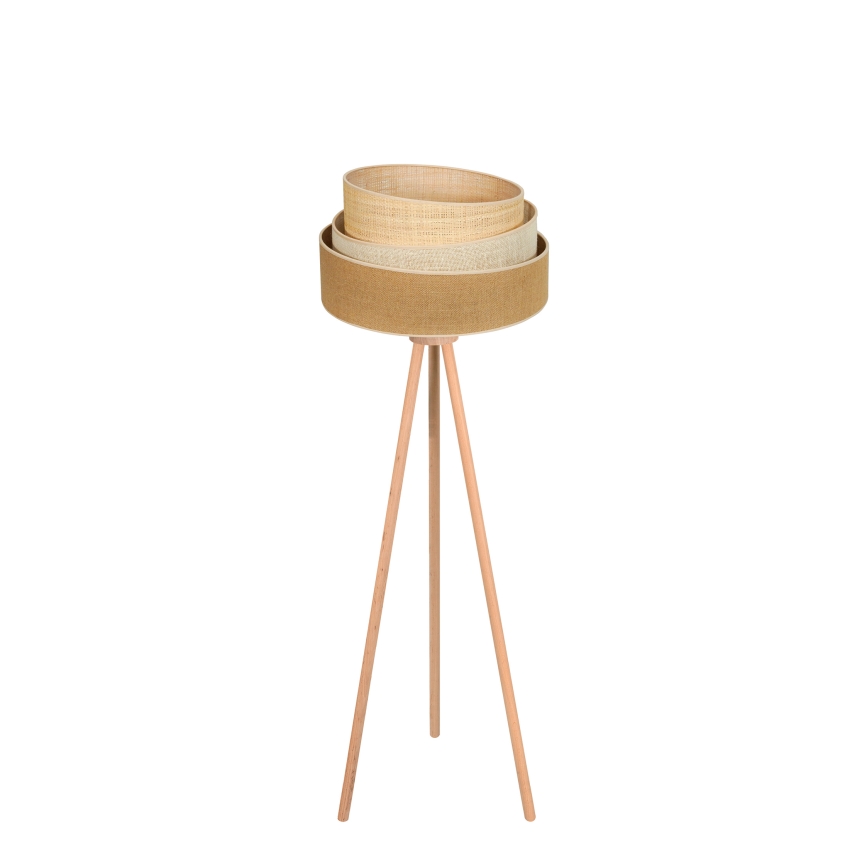 Duolla - Stehleuchte YUTE TRIO 1xE27/15W/230V d 45 cm braun/grau/beige