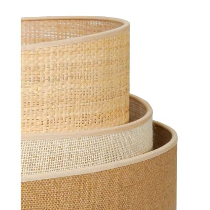 Duolla - Stehleuchte YUTE TRIO 1xE27/15W/230V d 45 cm braun/grau/beige