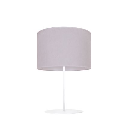 Duolla - Tischleuchte BRISTOL 1xE14/15W/230V d 17,5 cm grau/weiß
