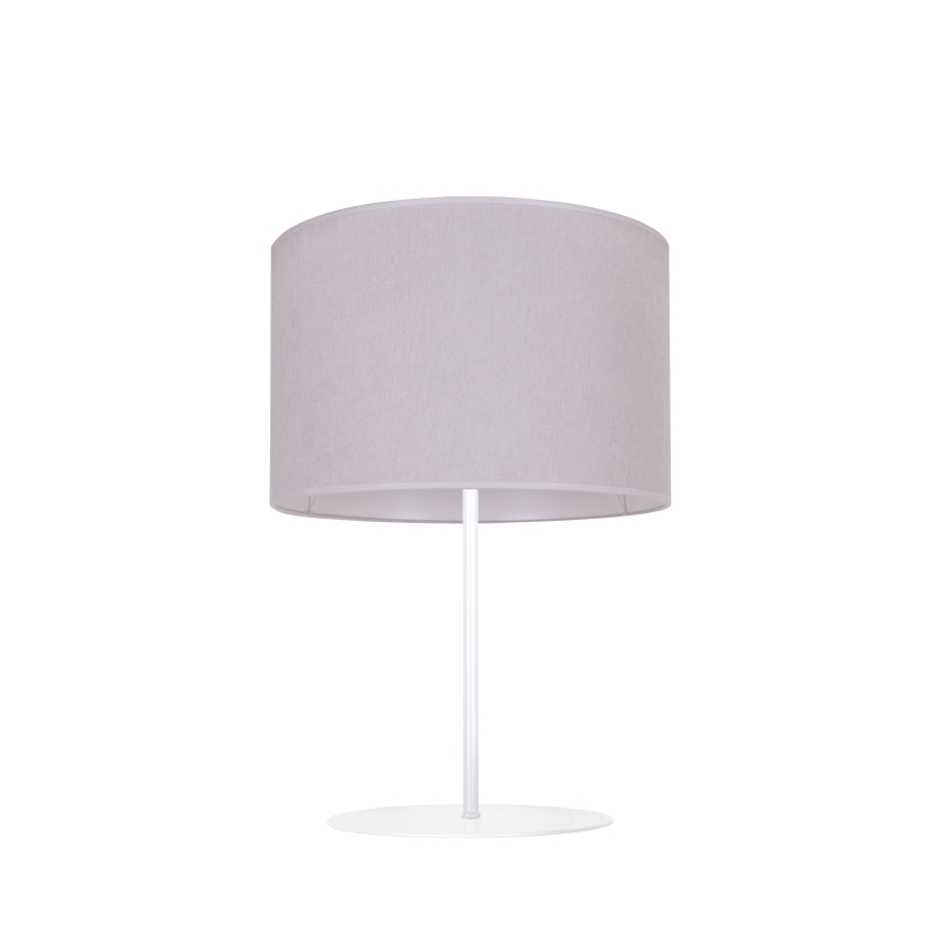 Duolla - Tischleuchte BRISTOL 1xE14/15W/230V d 17,5 cm grau/weiß