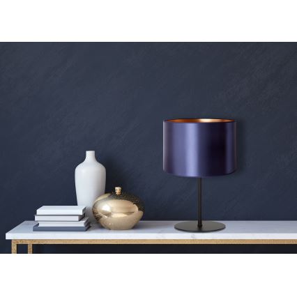 Duolla - Tischleuchte CANNES 1xE14/15W/230V d 20 cm blau/kupfern/schwarz