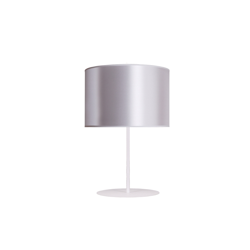 Duolla - Tischleuchte CANNES 1xE14/15W/230V d 20 cm silbern/weiß