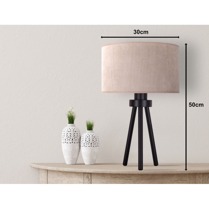 Duolla - Tischleuchte LYON 1xE27/15W/230V d 30 cm beige
