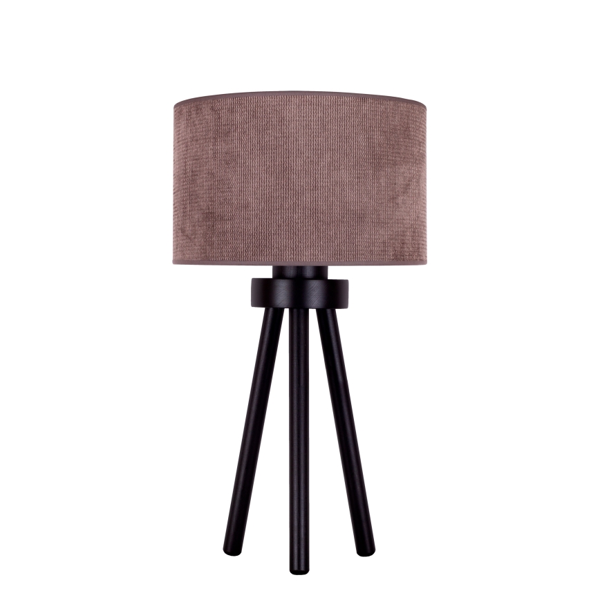 Duolla - Tischleuchte LYON 1xE27/15W/230V d 30 cm braun