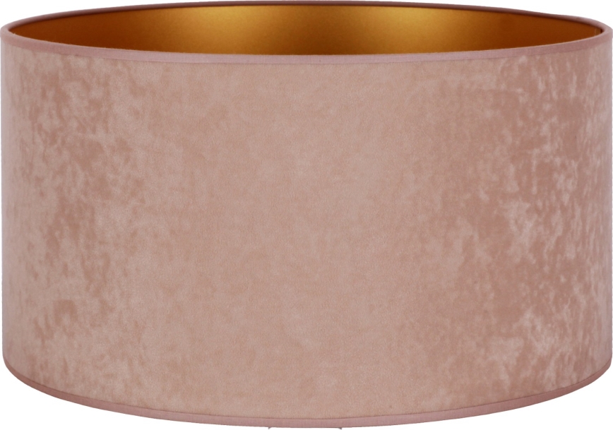 Duolla - Universal-Lampenschirm VELVET E27 d 35 cm rosa/golden
