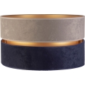 Duolla - Universeller Lampenschirm DUO E27 Ø 40 cm grau/blau/gold