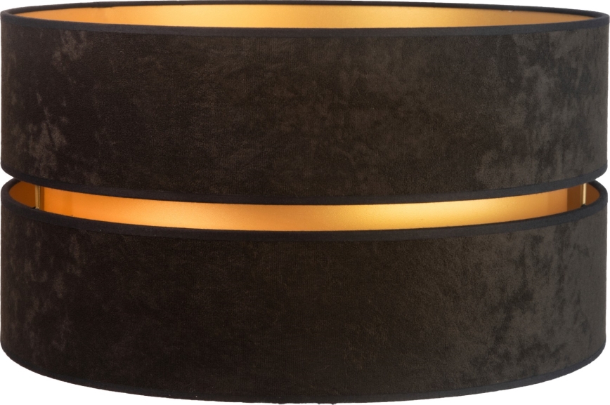 Duolla - Universeller Lampenschirm DUO E27 Ø 40 cm Schwarz/Gold