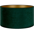 Duolla - Universeller Lampenschirm VELVET E27 Ø 35 cm grün/gold