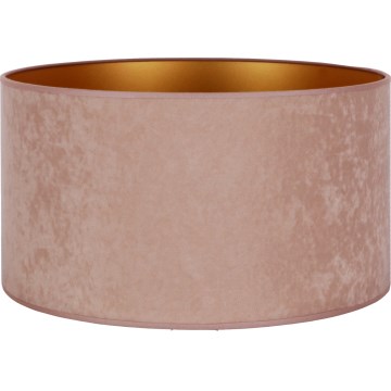 Duolla - Universeller Lampenschirm VELVET E27 Ø 35 cm rosa/gold