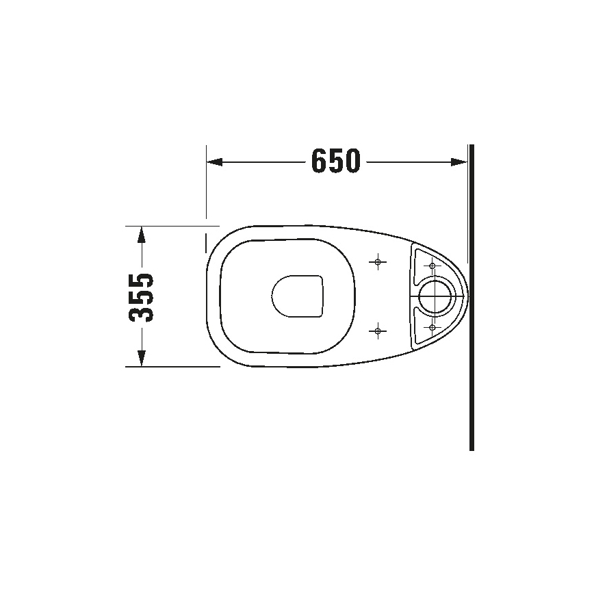 Duravit 21110100002 - WC-Kombi D-CODE Keramik / Hochglanzweiß