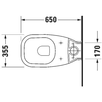 Duravit 21180900002 - Kombi-WC D-CODE Keramik/glänzend weiß