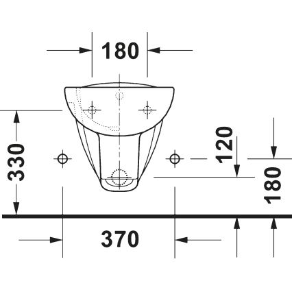 Duravit 22571500002 - Wandhängendes Bidet D-CODE Keramik/glänzend weiß