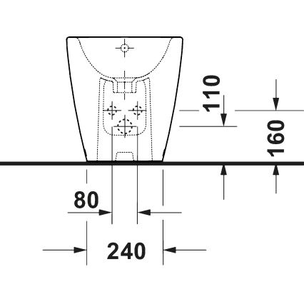 Duravit 2294100000 - Stand-Bidet D-NEO Keramik/glänzend weiß