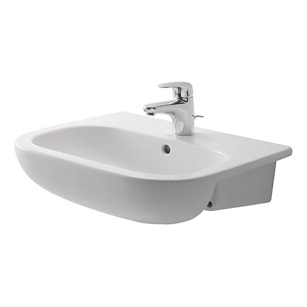 Duravit 339550000 - Einbauwaschbecken D-CODE 55x44 cm Keramik/glänzend weiß