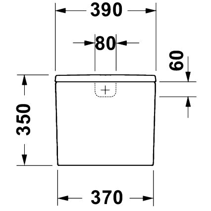 Duravit 9530000852 - Spülkasten für WC D-CODE 4,5/3l Keramik/weiß