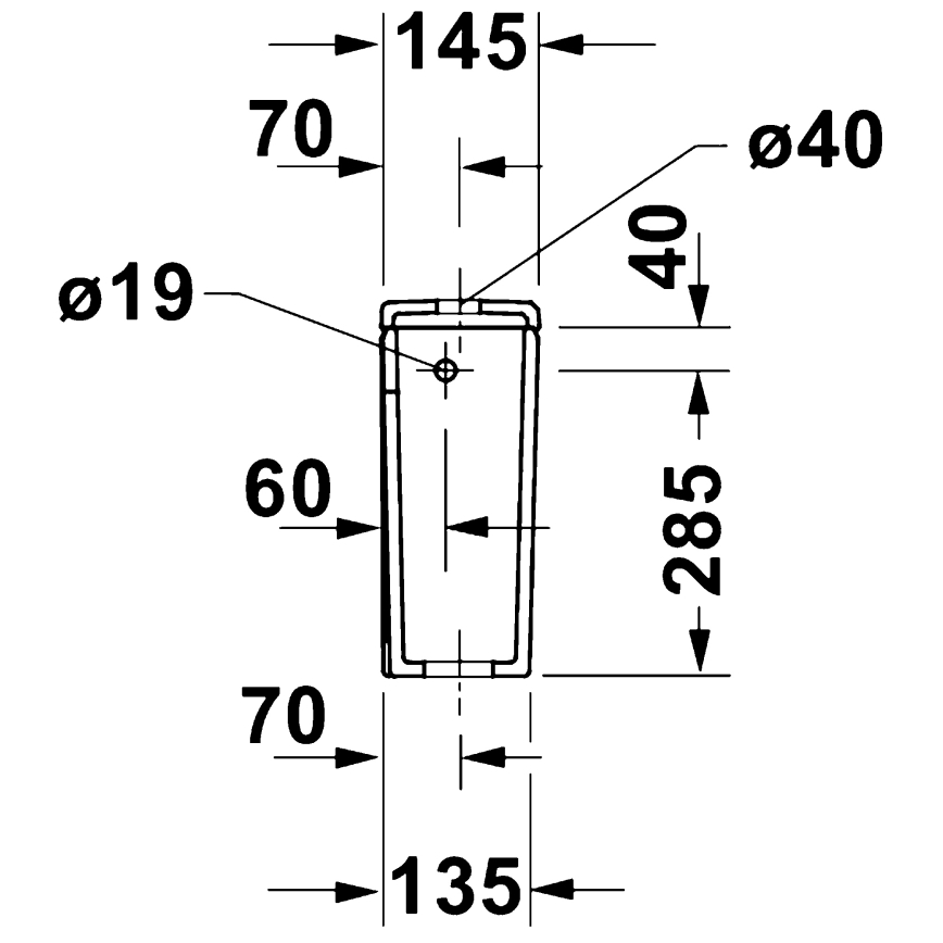 Duravit 9530000852 - Spülkasten für WC D-CODE 4,5/3l Keramik/weiß
