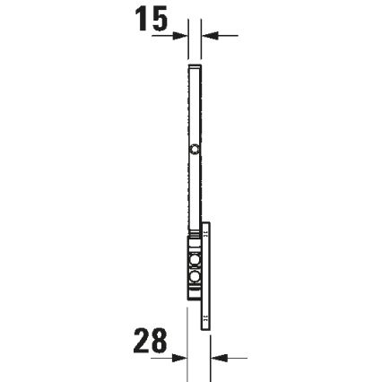 Duravit 99121000 - Wand-Kosmetikspiegel D-CODE, glänzender Chrom