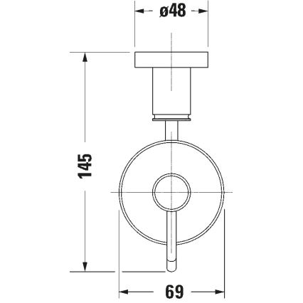 Duravit 99164600 - Wandseifenspender D-CODE 390 ml Milchglas/matt schwarz
