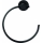 Duravit 99214600 - Wand-Handtuchhalter D-CODE matt schwarz