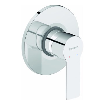 Duravit DC4210007010 - Duscharmatur für Unterputzmontage D-CODE, Hochglanz-Chrom