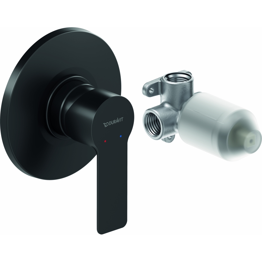 Duravit DC4210007046 - Unterputz-Duscharmatur D-CODE matt schwarz