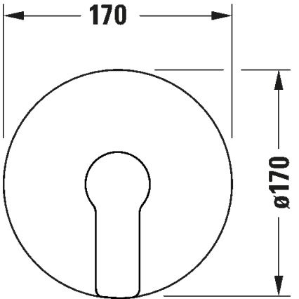 Duravit DC4210010010 - Duscharmatur zur Unterputzmontage D-CODE, Hochglanz-Chrom