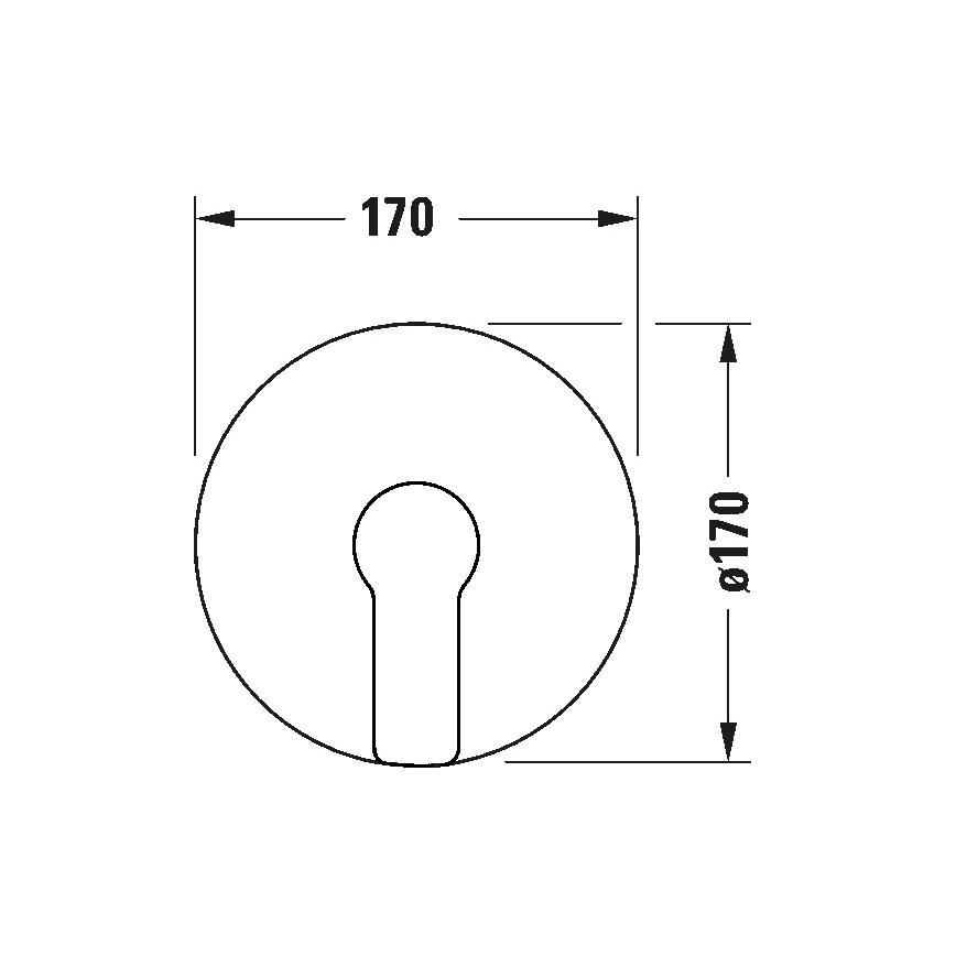 Duravit DC4210010046 - D-CODE Unterputz-Duscharmatur, matt schwarz