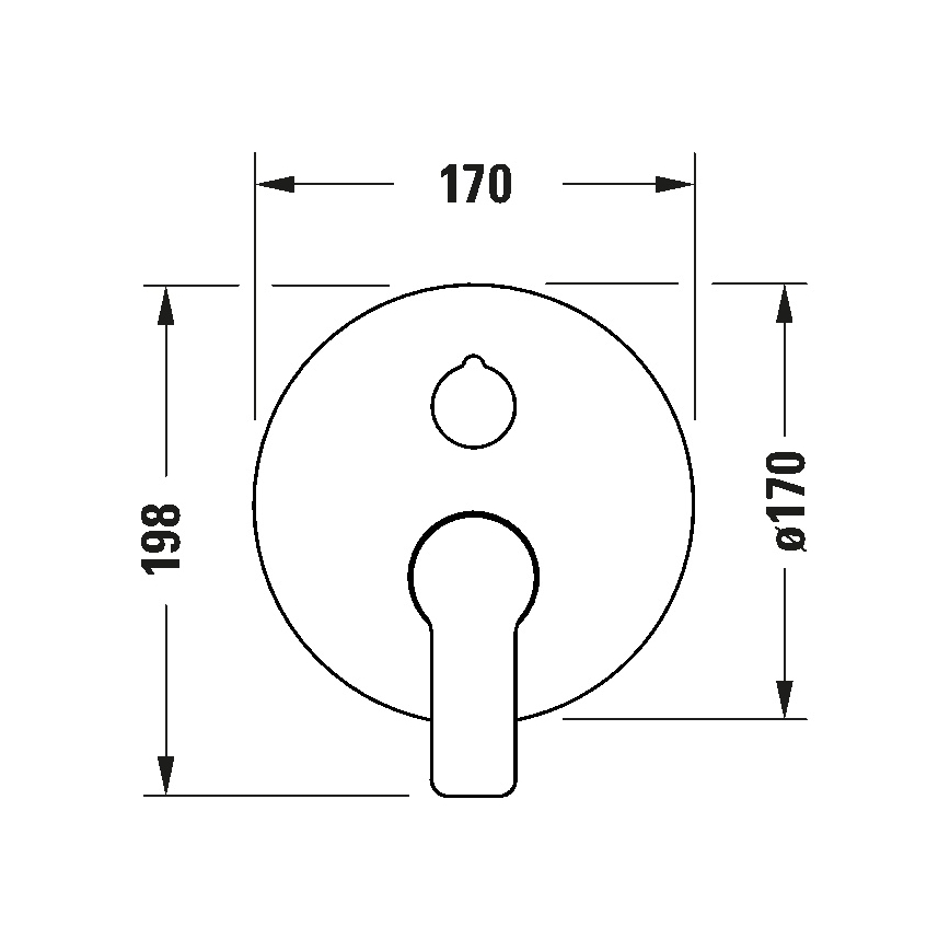 Duravit DC5210018010 - Wannenarmatur zur Unterputzmontage D-CODE, Hochglanzchrom