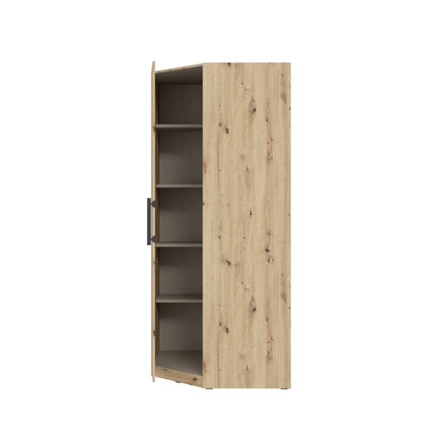 Eck-Kleiderschrank MARO 94 x 213 cm, Eiche Artisan