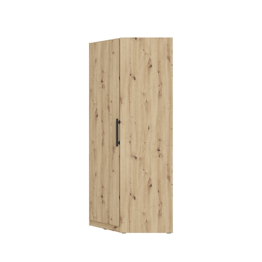Eck-Kleiderschrank MARO 94 x 213 cm, Eiche Artisan