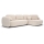Eck-Schlaffunktion-Sitzgarnitur mit Stauraum in L-Form OLBIA rechts beige