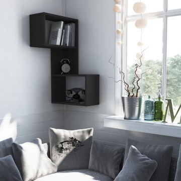 Eck-Wandregal PART 85,5x47 cm anthrazit