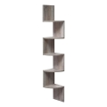 Eck-Wandregal SNAKE grau/braun