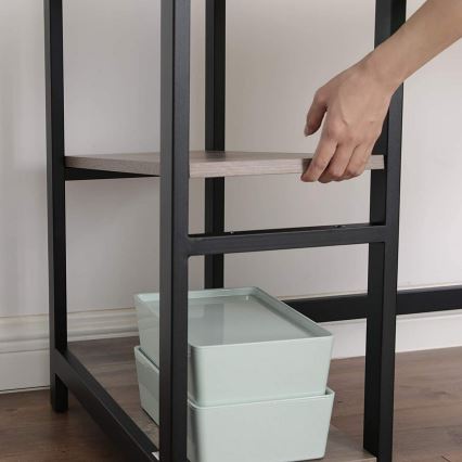 Eckschreibtisch SOLEA braun/schwarz