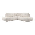 Ecksofa ALMADA, mit Schlaffunktion und Stauraum, gepolstert, L‑Form, rechts, Beige