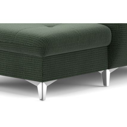 Eck-Schlafsofa mit Stauraum in U-Form CATANIA links, grün