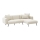 Ecksofa in L-Form PISA, cremefarben, rechts